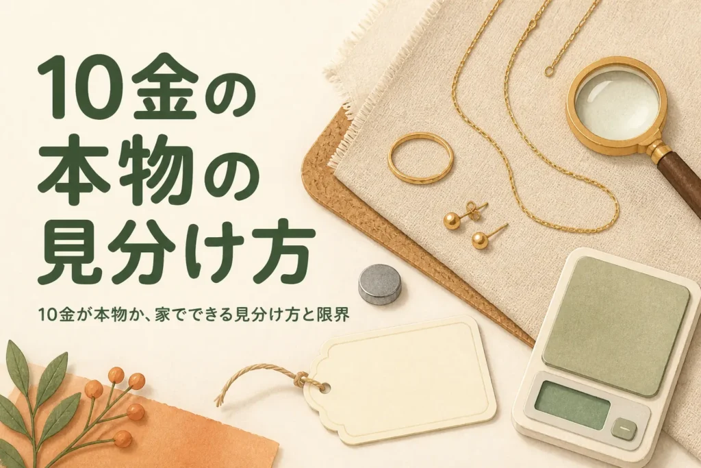 10金の本物の見分け方を説明する記事のアイキャッチ