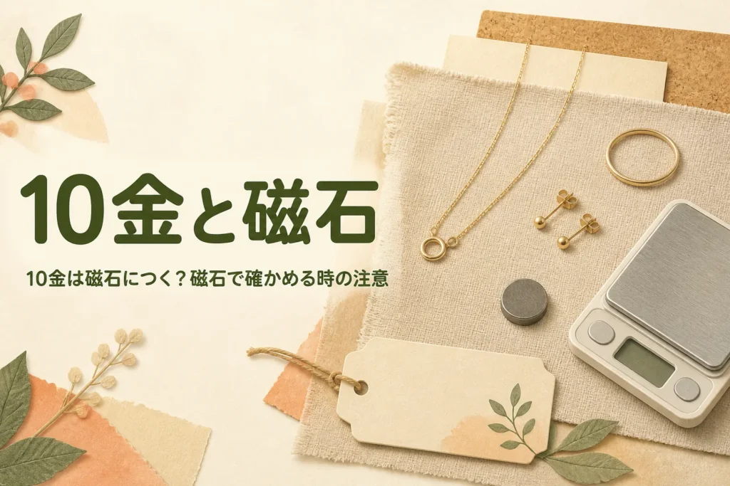 10金が磁石につくかを説明する記事のアイキャッチ