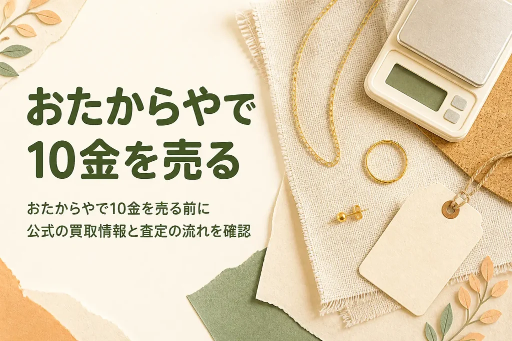 おたからやで10金を売る前に確認したいことを紹介する記事のアイキャッチ