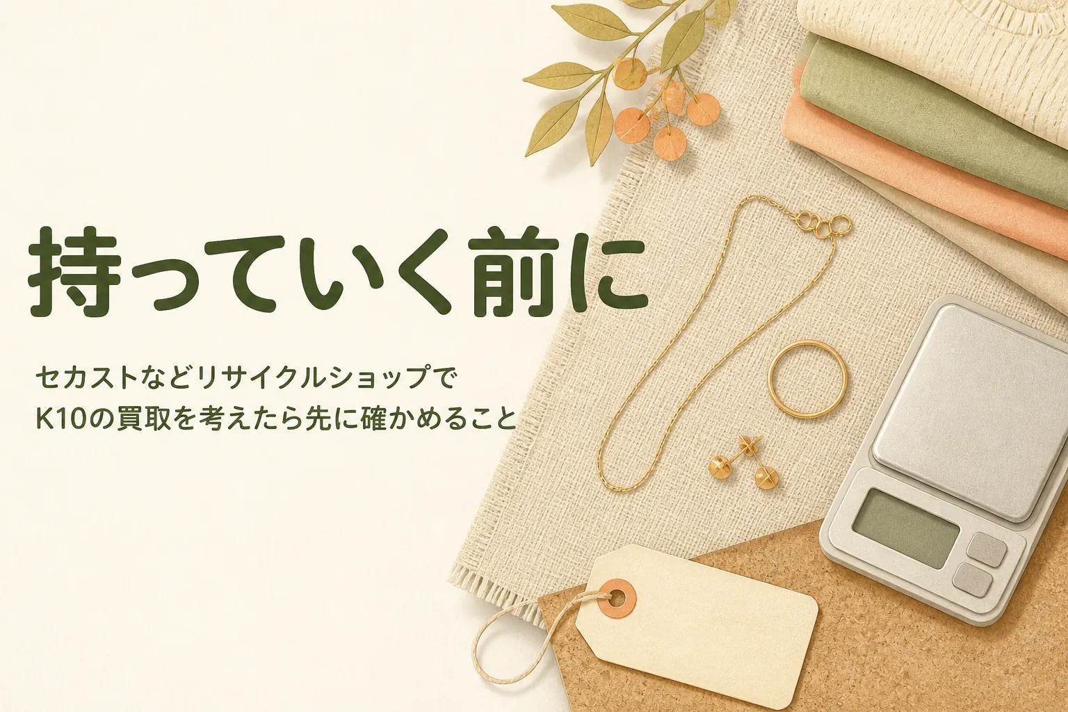 リサイクルショップでK10を売る前に確かめることを紹介する記事のアイキャッチ