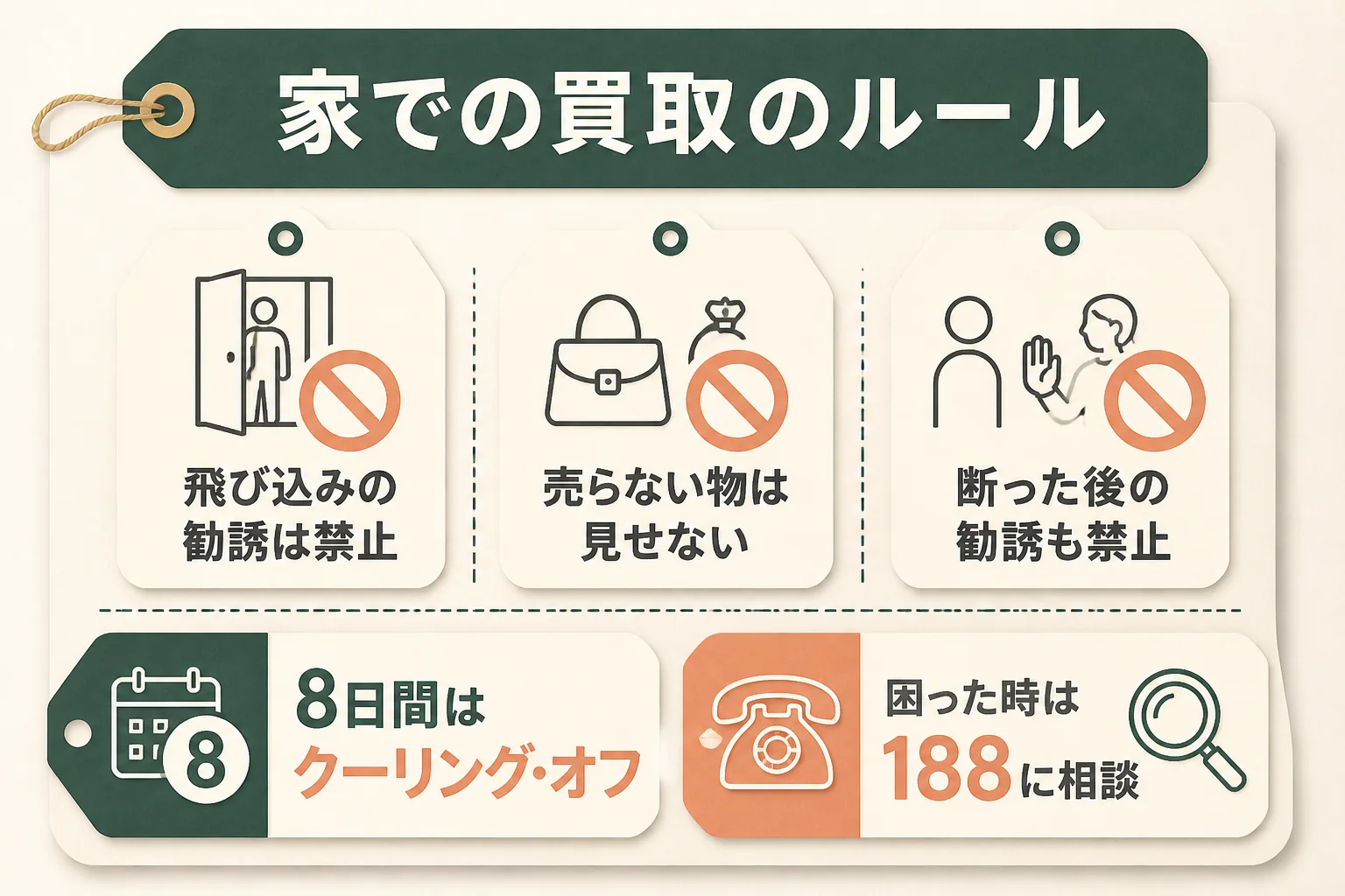10金の出張買取で知っておきたい家での買取のルールの図解