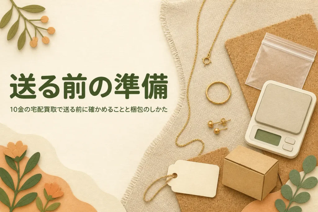 10金の宅配買取で送る前に確かめることを紹介する記事のアイキャッチ