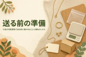 10金の宅配買取で送る前に確かめることを紹介する記事のアイキャッチ